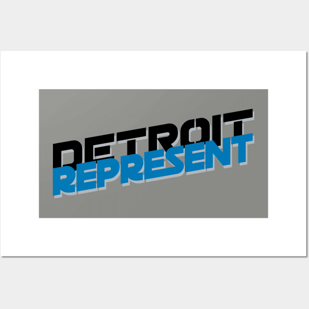 Detroit Represent Wall Art by Inspire & Motivate